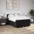 Pat box spring cu saltea, negru, 160x200 cm, textil GartenMobel Dekor