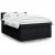 Pat box spring cu saltea, negru, 160x200 cm, textil GartenMobel Dekor