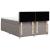 Pat box spring cu saltea, gri taupe, 160x200 cm material textil GartenMobel Dekor