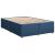 Pat continental cu saltea, albastru, 160x200cm, material textil GartenMobel Dekor