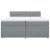 Pat box spring cu saltea, gri deschis, 200x200 cm, textil GartenMobel Dekor