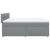 Pat box spring cu saltea, gri deschis, 200x200 cm, textil GartenMobel Dekor