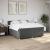 Pat box spring cu saltea, gri închis, 200x200 cm, textil GartenMobel Dekor