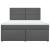 Pat box spring cu saltea, gri închis, 180x200 cm, textil GartenMobel Dekor