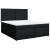 Pat box spring cu saltea, negru, 180x200 cm, catifea GartenMobel Dekor