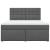 Pat box spring cu saltea, gri închis, 180x200 cm, textil GartenMobel Dekor