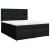 Pat box spring cu saltea, negru, 180x200 cm, catifea GartenMobel Dekor
