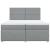 Pat box spring cu saltea, gri deschis, 200x200 cm, textil GartenMobel Dekor