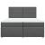 Pat box spring cu saltea, gri închis, 200x200 cm, textil GartenMobel Dekor