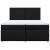 Pat box spring cu saltea, negru, 200x200 cm, textil GartenMobel Dekor