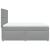 Pat continental, gri deschis, 140x200 cm, material textil GartenMobel Dekor