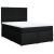 Pat box spring cu saltea, negru, 140x200 cm, textil GartenMobel Dekor