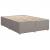 Pat continental cu saltea gri taupe 140x200 cm material textil GartenMobel Dekor
