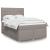 Pat continental cu saltea gri taupe 140x200 cm material textil GartenMobel Dekor