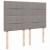 Pat continental cu saltea gri taupe 140x200 cm material textil GartenMobel Dekor
