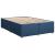 Pat continental cu saltea, albastru, 160x200cm, material textil GartenMobel Dekor