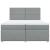 Pat box spring cu saltea, gri deschis, 200x200 cm, textil GartenMobel Dekor