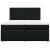 Pat box spring cu saltea, negru, 200x200 cm, textil GartenMobel Dekor