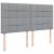 Pat box spring cu saltea, gri deschis, 200x200 cm, textil GartenMobel Dekor