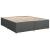 Pat box spring cu saltea, gri închis, 200x200 cm, textil GartenMobel Dekor