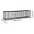 Coș gabion cu capac, 200x50x50 cm, fier galvanizat GartenMobel Dekor