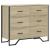 Comodă cu sertare, stejar sonoma 91x35,5x74,5 cm lemn prelucrat GartenMobel Dekor