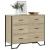 Comodă cu sertare, stejar sonoma 91x35,5x74,5 cm lemn prelucrat GartenMobel Dekor