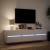 Comodă TV de perete cu lumini LED, alb, 180x31x45 cm GartenMobel Dekor