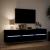 Dulap TV de perete cu lumini LED, negru, 180x31x45 cm GartenMobel Dekor