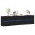 Dulap TV de perete cu lumini LED, negru, 180x31x45 cm GartenMobel Dekor