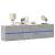 Comodă TV de perete cu lumini LED, gri beton, 180x31x45 cm GartenMobel Dekor