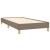Cadru de pat, gri taupe, 90x190 cm, material textil GartenMobel Dekor