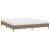 Cadru de pat, gri taupe, 180 x 200 cm, material textil GartenMobel Dekor