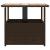 Masă grădină cu orificiu umbrelă maro 55x55x46,5 cm poliratan GartenMobel Dekor