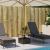 Masă grădină cu orificiu umbrelă maro 55x55x46,5 cm poliratan GartenMobel Dekor