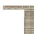 Masă de grădină cu blat din sticlă, gri deschis, 100x55x73 cm GartenMobel Dekor