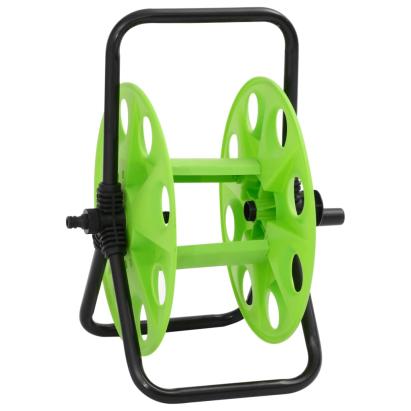 Tambur de furtun autonom, verde, pt. furtun 45 m 1/2 inch, oțel GartenMobel Dekor