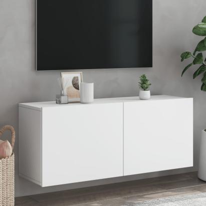 Comodă TV de perete, alb, 100x30x41 cm GartenMobel Dekor