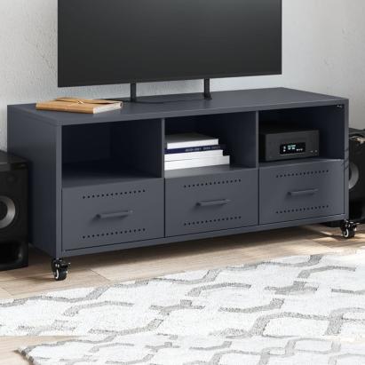 Dulap TV, antracit, 100,5x39x43,5 cm, oțel laminat la rece GartenMobel Dekor