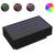 Măsuță de cafea cu LED, negru, 90x50x30 cm, lemn prelucrat GartenMobel Dekor