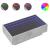Măsuță de cafea cu LED, gri beton, 90x50x30 cm, lemn prelucrat GartenMobel Dekor