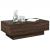Măsuță de cafea cu LED stejar maro 90x50x30 cm lemn prelucrat GartenMobel Dekor