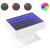 Măsuță de cafea cu LED, alb, 70x50x45 cm, lemn prelucrat GartenMobel Dekor