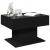 Măsuță de cafea cu LED, negru, 70x50x45 cm, lemn prelucrat GartenMobel Dekor