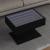 Măsuță de cafea cu LED, negru, 70x50x45 cm, lemn prelucrat GartenMobel Dekor