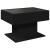 Măsuță de cafea cu LED, negru, 70x50x45 cm, lemn prelucrat GartenMobel Dekor