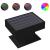 Măsuță de cafea cu LED, negru, 70x50x45 cm, lemn prelucrat GartenMobel Dekor