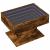 Măsuță de cafea cu LED stejar fumuriu 70x50x45cm lemn prelucrat GartenMobel Dekor