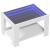 Măsuță de cafea cu LED, alb, 73x53x45 cm, lemn prelucrat GartenMobel Dekor
