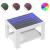 Măsuță de cafea cu LED, alb, 73x53x45 cm, lemn prelucrat GartenMobel Dekor